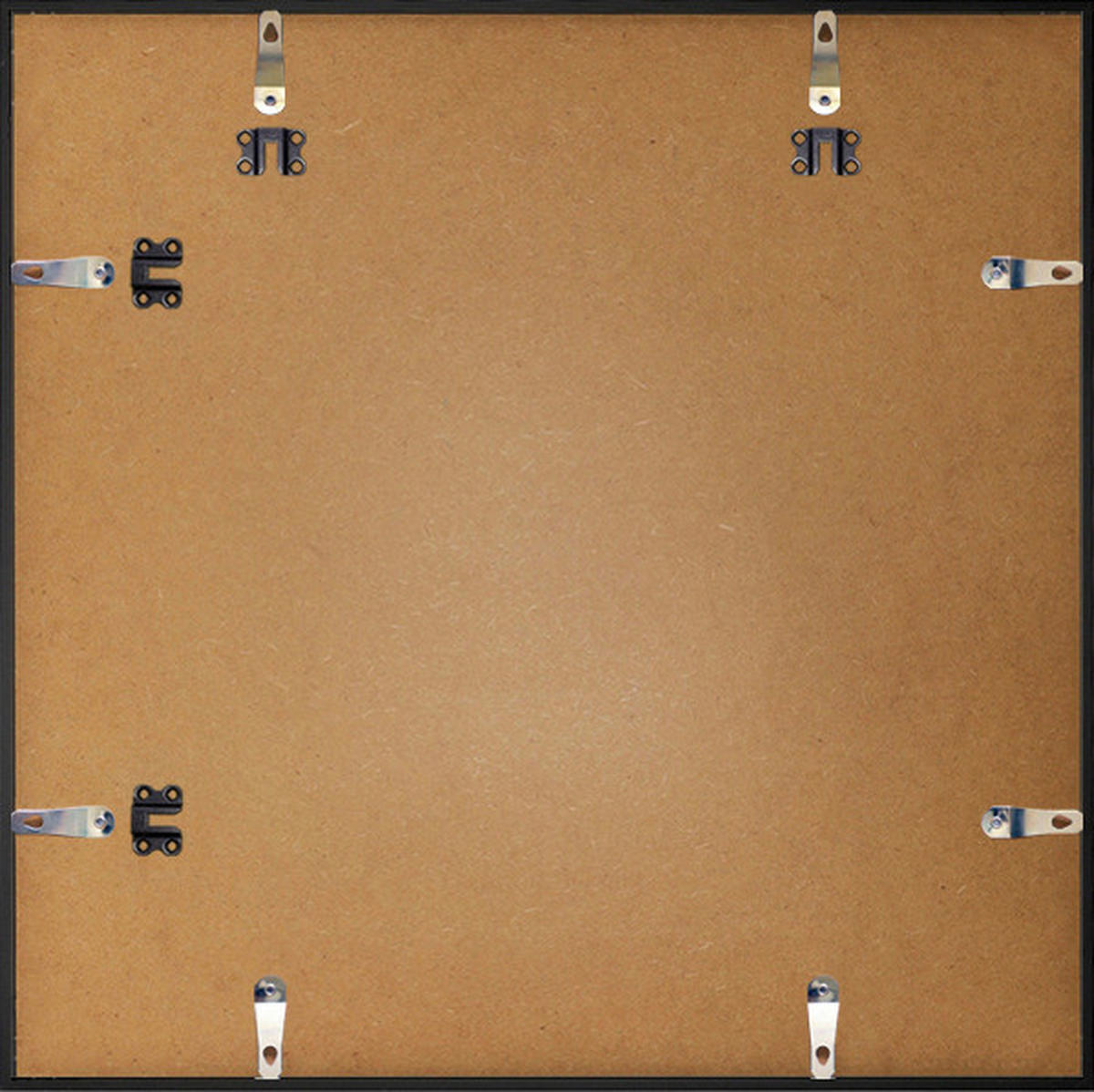 BILDERRAHMEN - Schwarz, Basics, Glas/Papier (50/50/1,8cm)