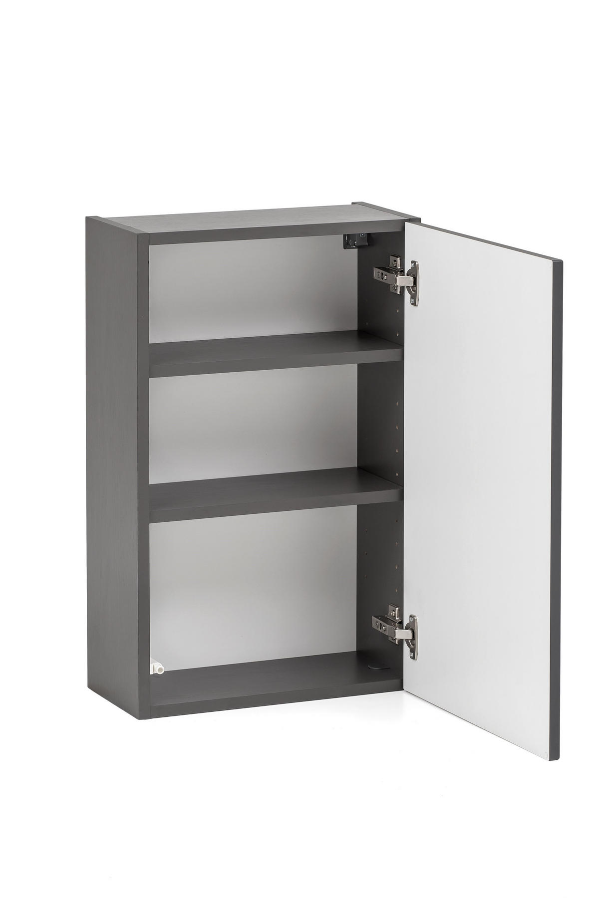 HÄNGESCHRANK 40/64/20 cm  - Graphitfarben/Grau, Natur, Holzwerkstoff (40/64/20cm) - Xora