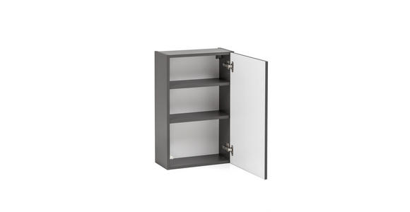 HÄNGESCHRANK 40/64/20 cm  - Graphitfarben/Grau, Natur, Holzwerkstoff (40/64/20cm) - Xora