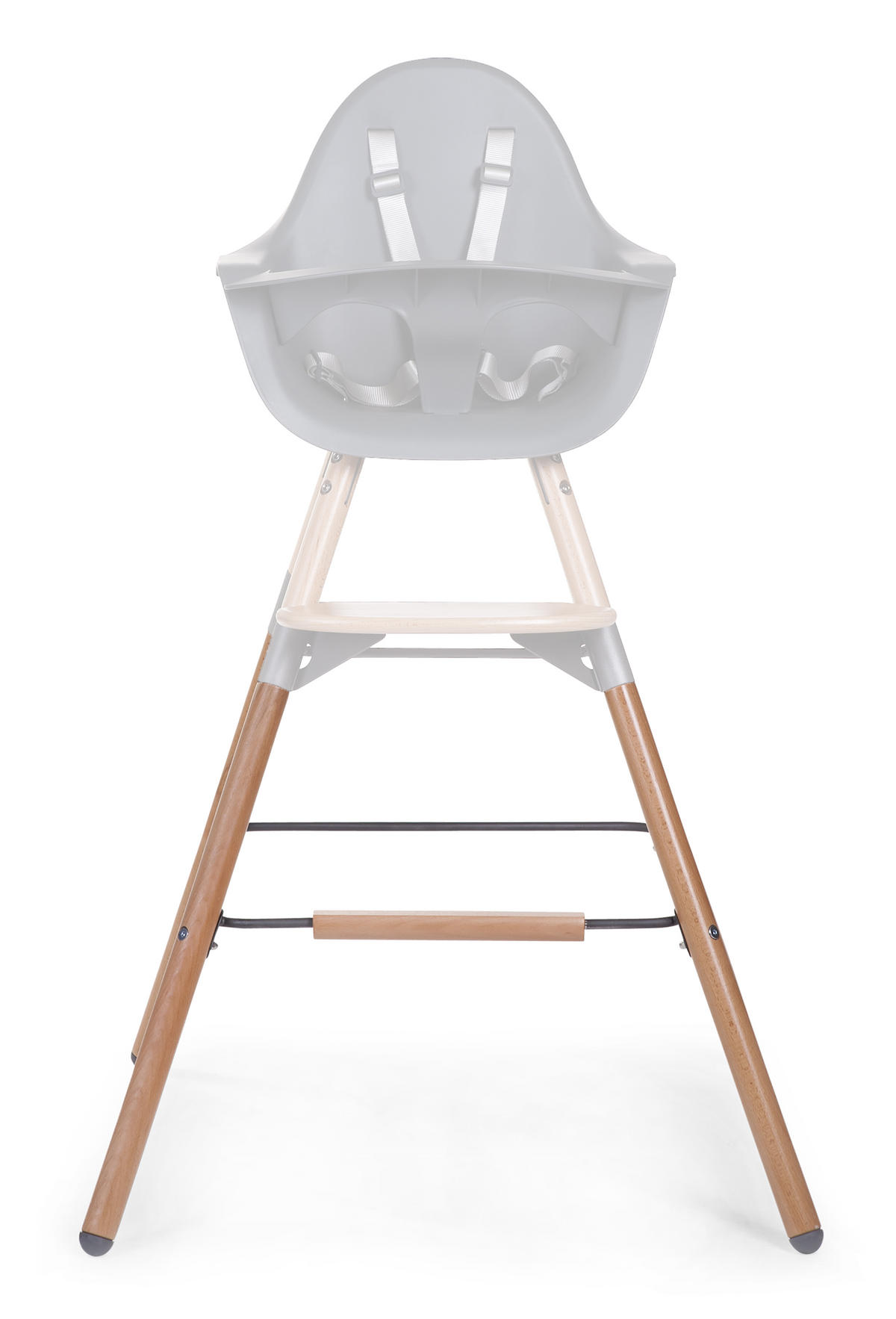 HOCHSTUHLBEINE Evolu Extra-Set Lange Beine Anthrazit, Buchefarben Natur-Anthrazit  - Anthrazit/Buchefarben, Basics, Holz/Metall (66/52/66cm) - Childhome