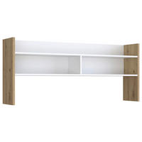 NASTAVEK ZA PISALNO MIZO - bela/hrast artisan, Moderno, leseni material (139,6/60/25,8cm) - Carryhome