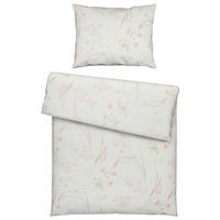 BETTWÄSCHESET Makosatin 160/210 cm  065 cm/100 cm  - Rosa/Grün, Konventionell, Textil (160/210cm) - Estella