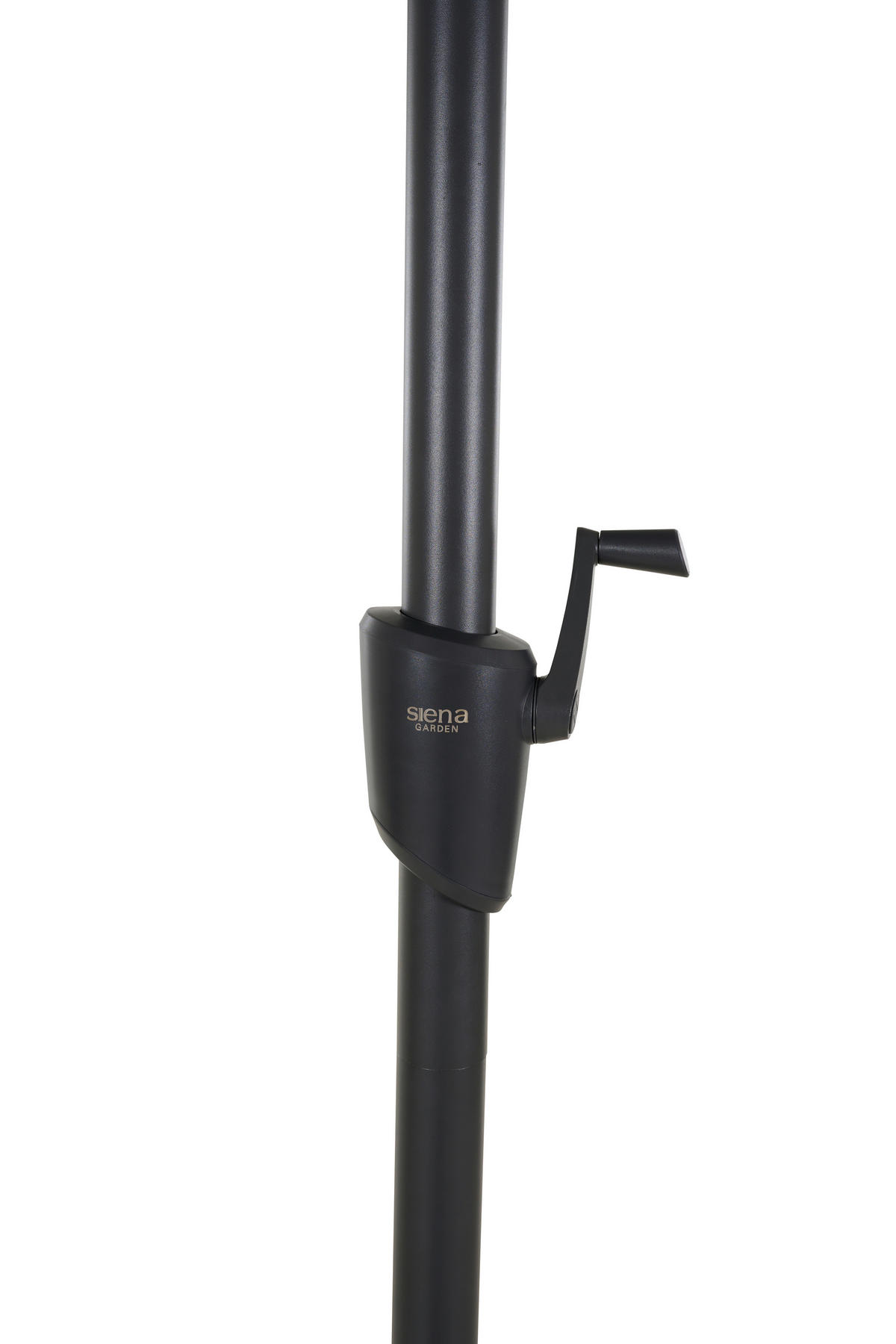 SONNENSCHIRM 300 cm Hellgrau  - Anthrazit/Hellgrau, MODERN, Textil/Metall (300/300cm) - Siena Garden