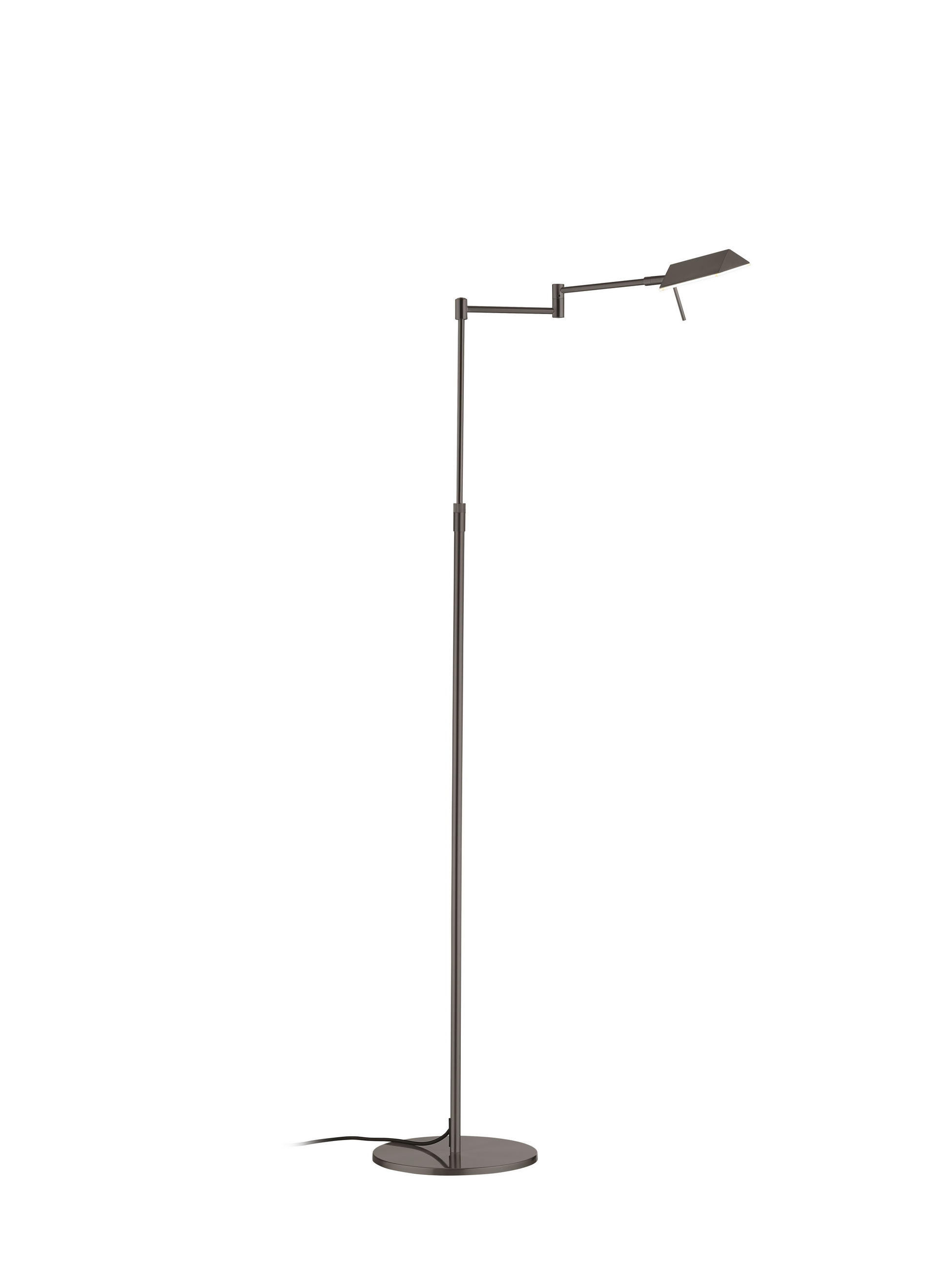 LED-STEHLEUCHTE 46/146 cm    - Bronzefarben, KONVENTIONELL, Metall (46/146cm) - elements by BANKAMP