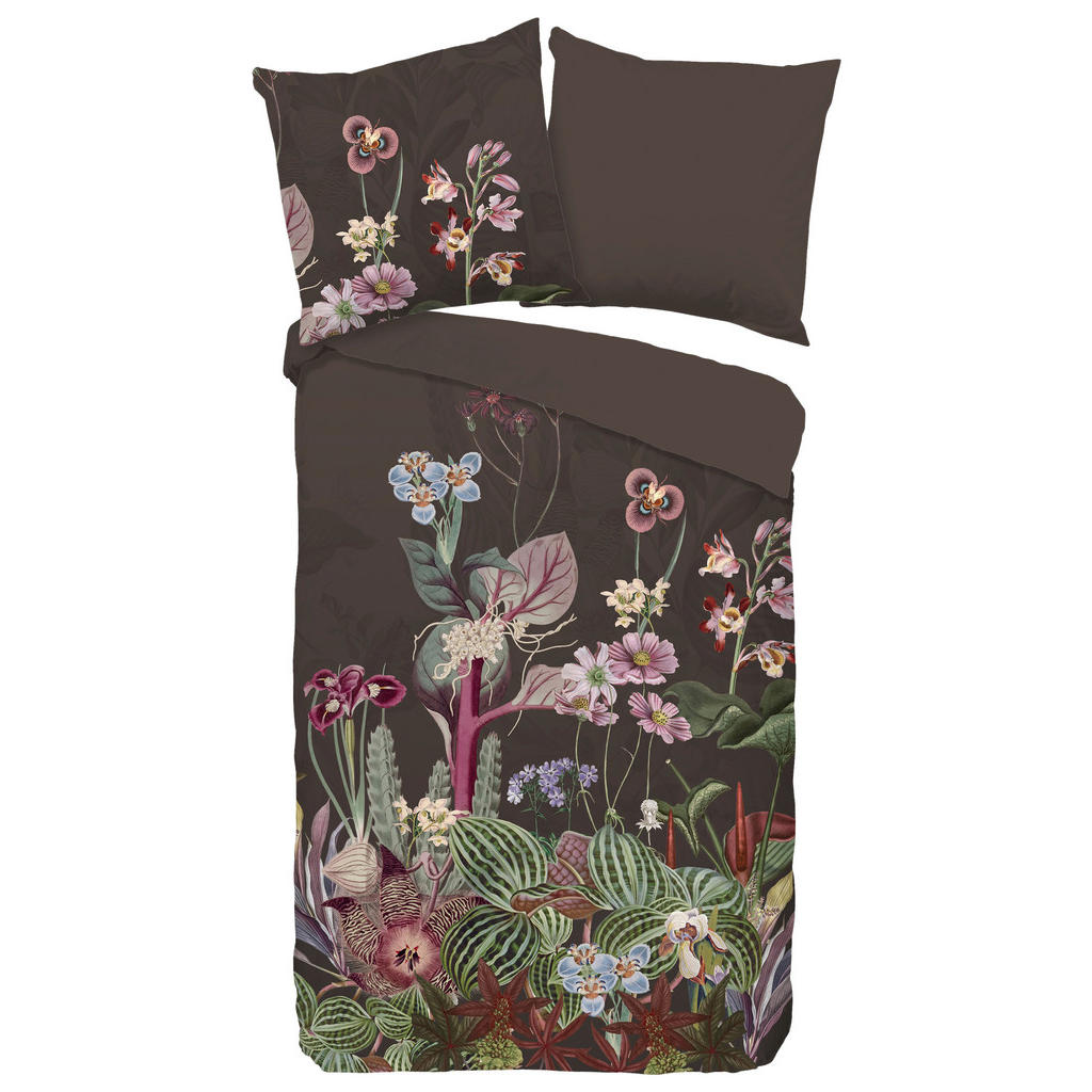 Wendebettwäsche Phoebe Braun Dunkelbraun 135x200 Cm