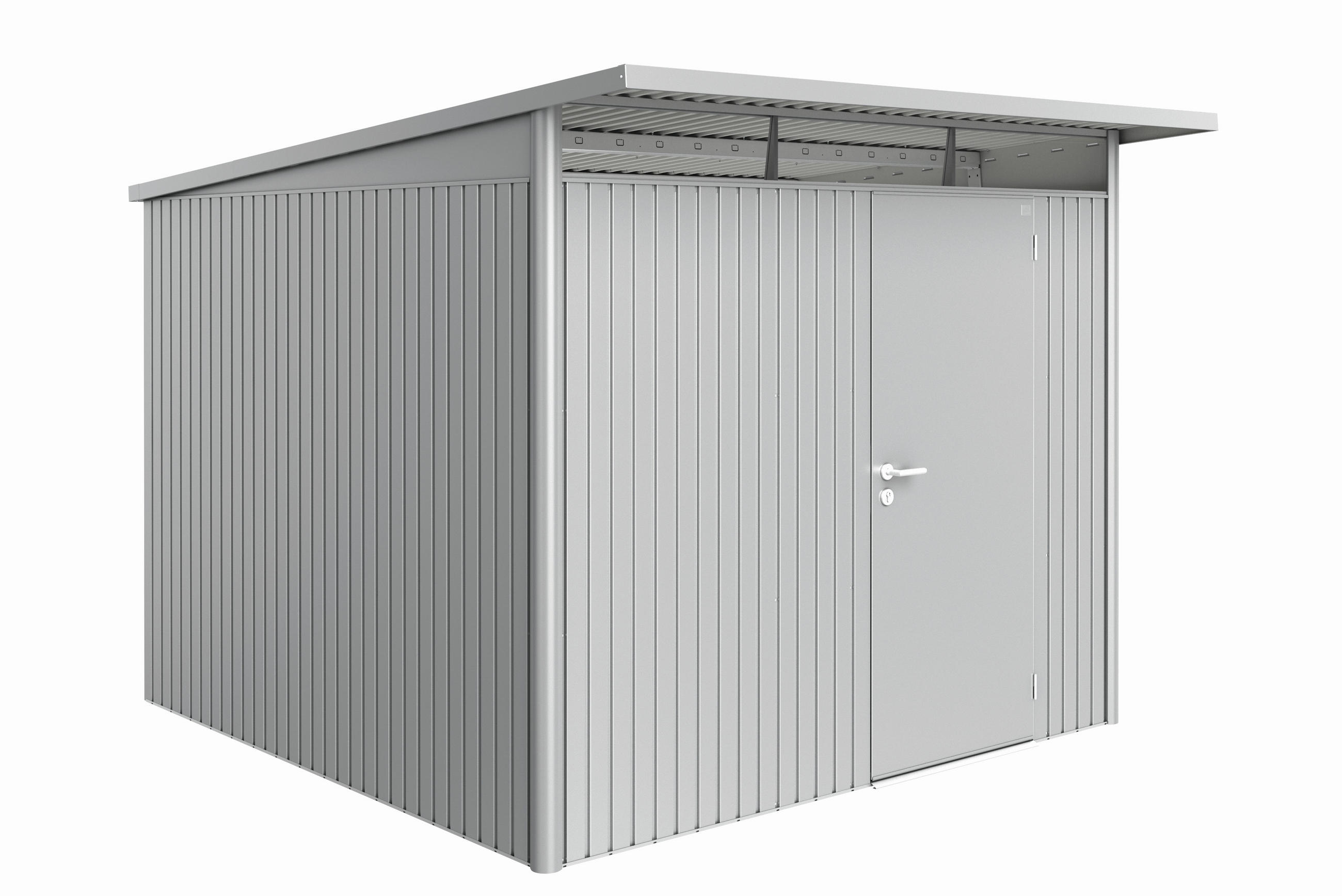 GERÄTEHAUS 260/217/300 cm  - Silberfarben, Basics, Metall (260/217/300cm) - Biohort