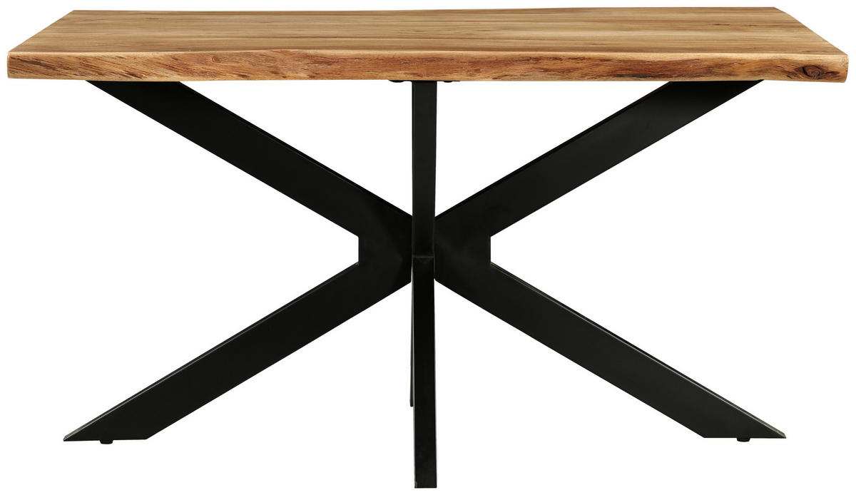 STOL ZA BLAGOVAONICU  boje bagrema  drvo, metal      - boje bagrema/crna, Moderno, drvo/metal (140/90/76cm) - MID.YOU