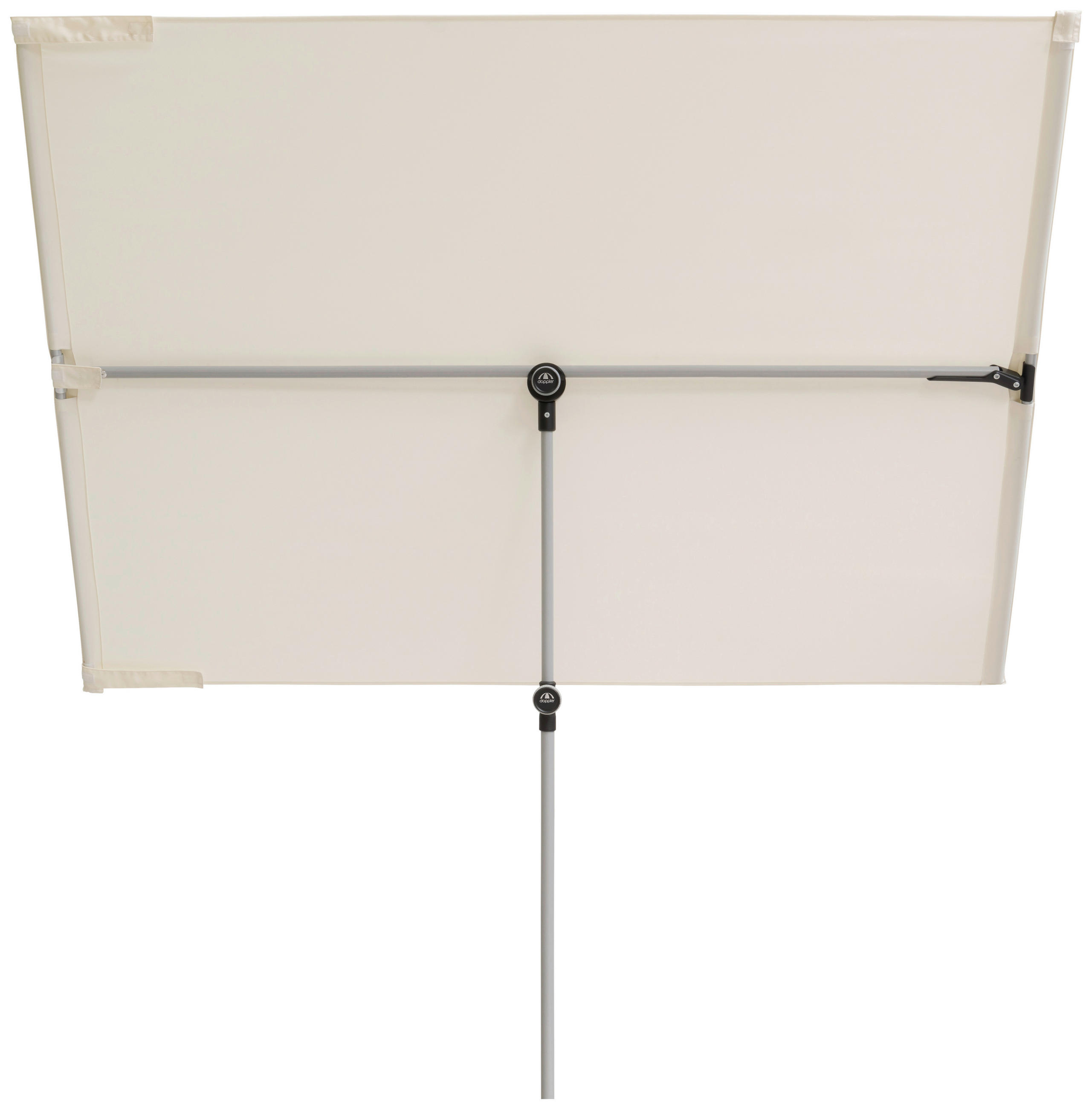 SENČNIK - barve aluminija/naravne barve, Design, kovina/tekstil (180/130cm) - Doppler