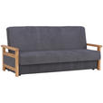 SCHLAFSOFA in Grau  - Grau, KONVENTIONELL, Holz/Textil (220/90/90cm) - Venda