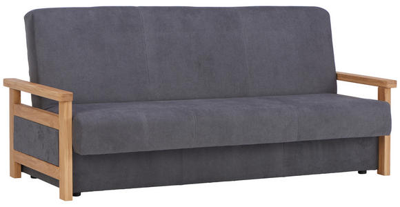 SCHLAFSOFA in Grau  - Grau, KONVENTIONELL, Holz/Textil (220/90/90cm) - Venda