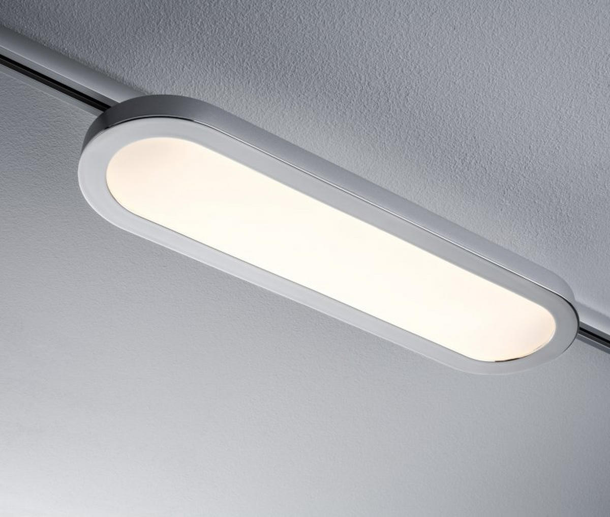 URAIL SCHIENENS.-PANEELE - Chromfarben, Design, Kunststoff (38/3,5/11cm) - Paulmann