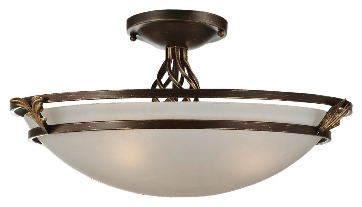 DECKENLEUCHTE 48/28/48 cm   - Bronzefarben, Trend, Glas/Metall (48/28/48cm) - MAYTONI