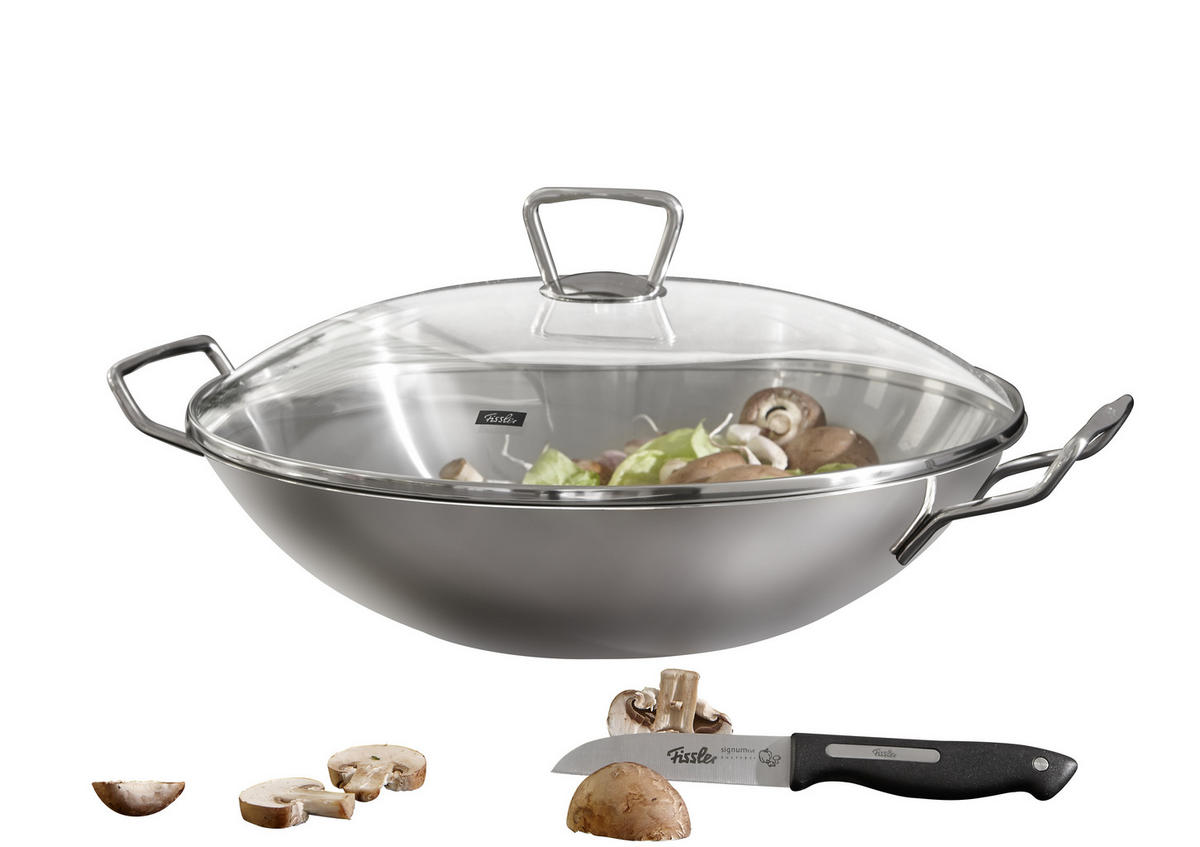 WOK Kunming 35 cm  - Basics, Glas/Metall (35cm) - Fissler