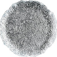 DEKORATIVNI KROŽNIK   umetna masa   33/2 cm       - srebrne barve, Basics, umetna masa (33/2cm)