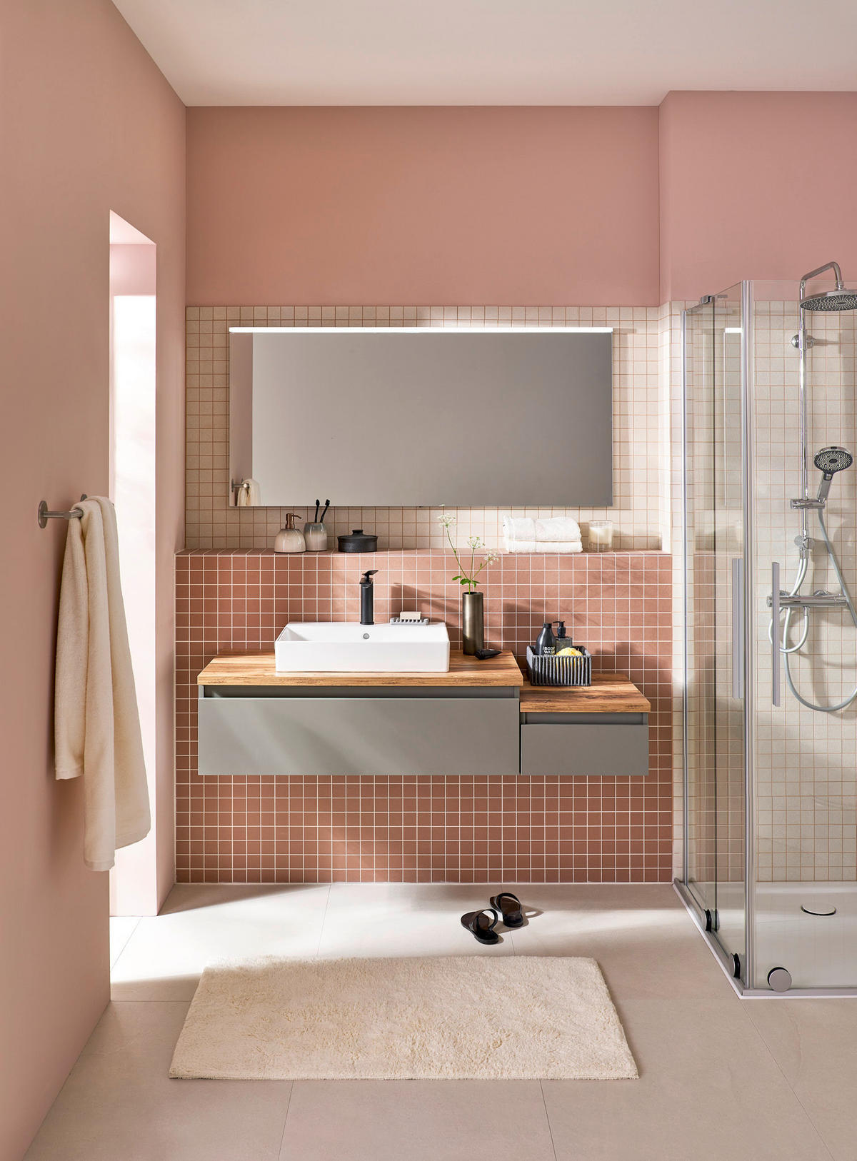 BADEZIMMERSPIEGEL 140/65,6/4,3 cm  - Basics, Glas (140/65,6/4,3cm) - Schöner Wohnen