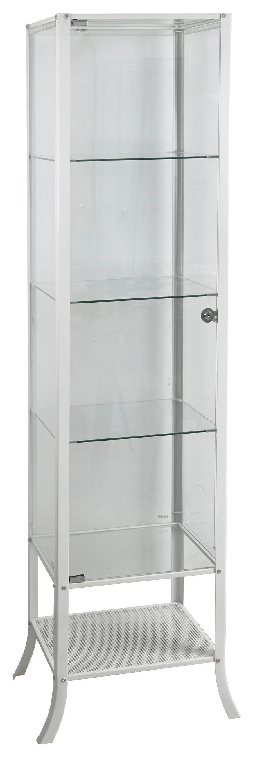 VITRINE Kaschmir  - Kaschmir/Transparent, Basics, Glas/Metall (45/180/40cm) - Xora