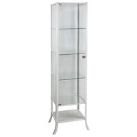 VITRINE in Kaschmir  - Kaschmir/Transparent, Basics, Glas/Metall (45/180/40cm) - Xora