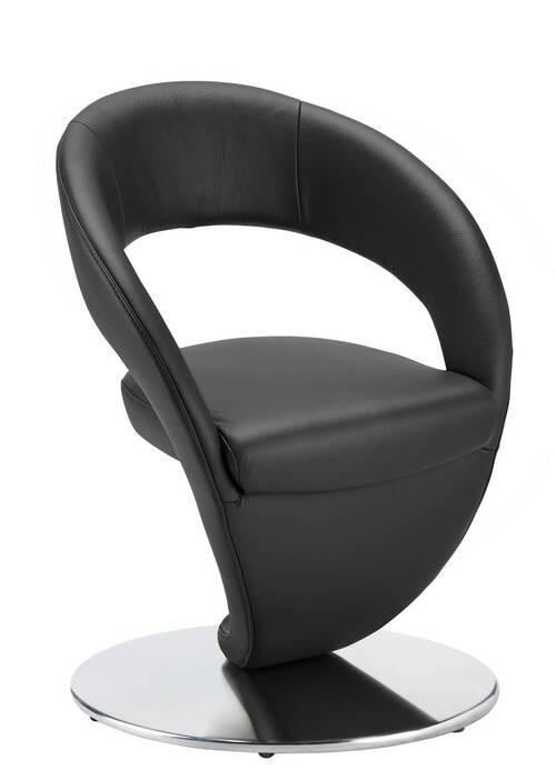 STUHL - Edelstahlfarben/Dunkelbraun, Design, Textil/Metall (62/86/61cm) - Moderano