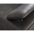 3-SITZER-SOFA in Leder Schwarz  - Edelstahlfarben/Schwarz, Design, Leder/Metall (250/78/105cm) - Ambiente