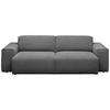 3-SITZER-SOFA in Cord Anthrazit  - Anthrazit/Schwarz, Design, Kunststoff/Textil (236/71/101cm) - Pure Home Lifestyle