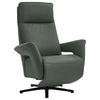RELAXSESSEL in Leder Dunkelgrün  - Dunkelgrün/Schwarz, Design, Leder/Metall (83/112/87-174cm) - Valdera
