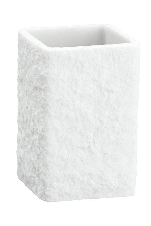 ZAHNPUTZBECHER Kunststoff  - Weiss, Basics, Kunststoff (7,5/11/7,5cm) - Wenko