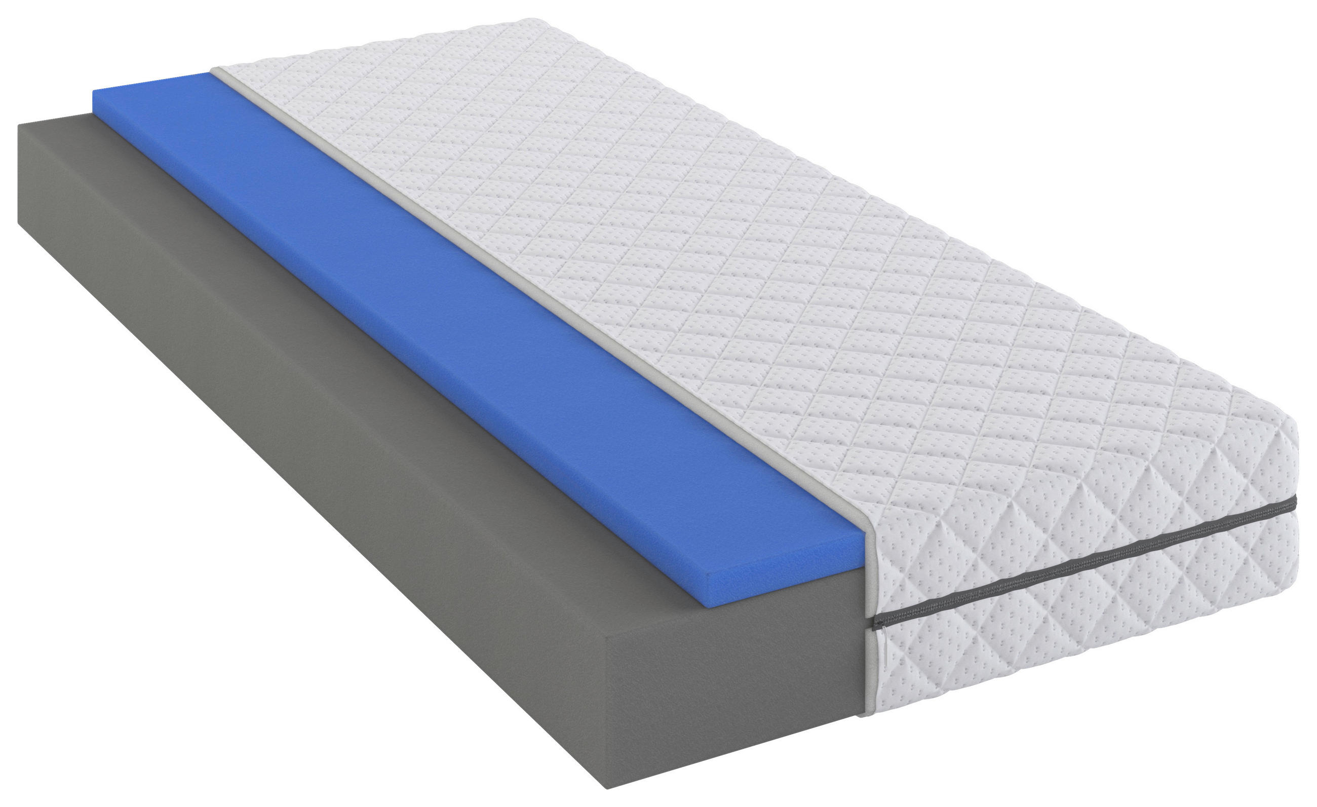 MATRACE ZE STUDENÉ PĚNY, 120/200 cm - bílá, Moderní, textil (120/200cm) - Sleeptex