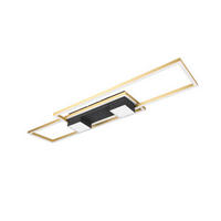 LED-DECKENLEUCHTE 100/28/8 cm   - Messingfarben/Goldfarben, Design, Metall (100/28/8cm)