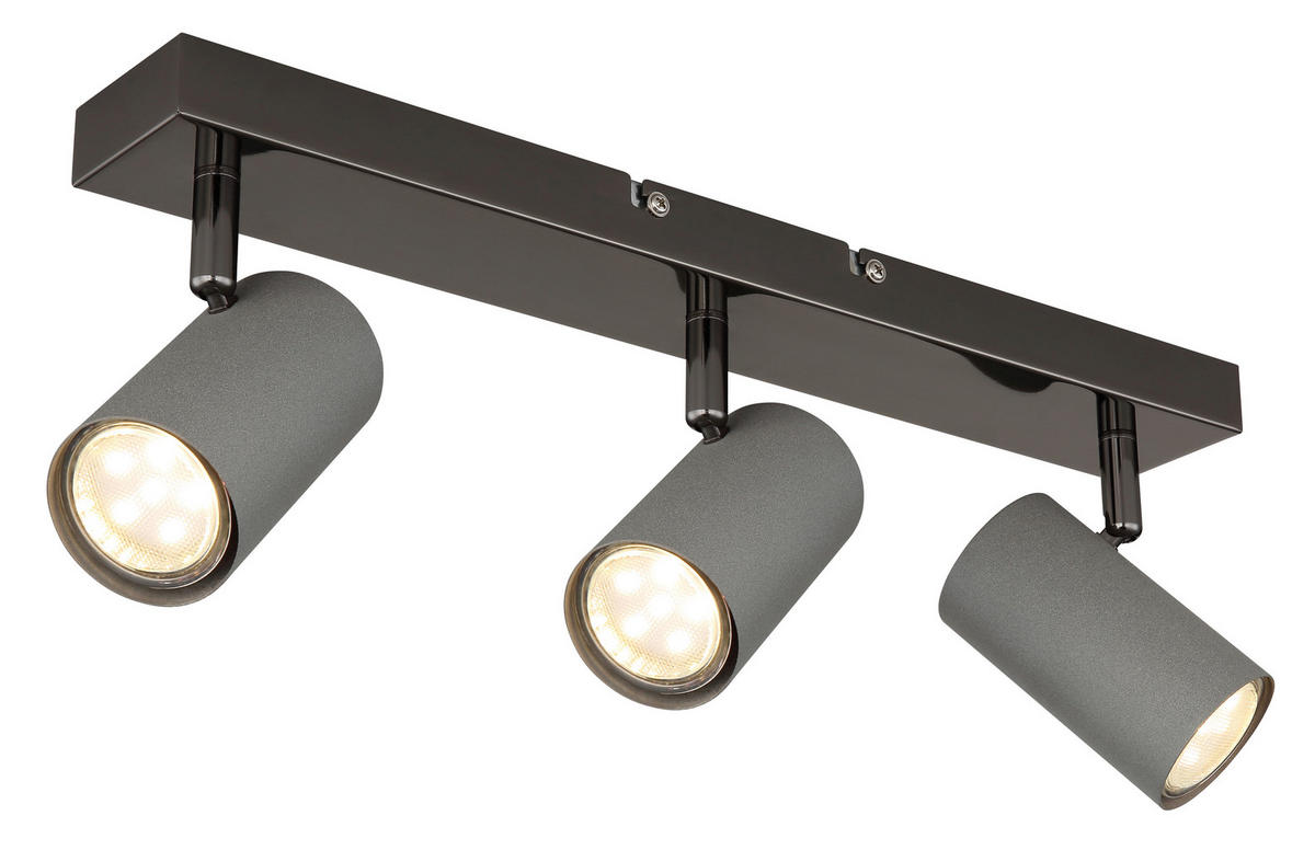 STRAHLER 41/10/12 cm   - Schwarzchrom/Grau, Design, Metall (41/10/12cm) - Globo