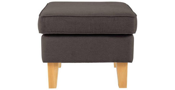 HOCKER in Textil Schlammfarben  - Schlammfarben/Eichefarben, Design, Holz/Textil (55/44/55cm) - Carryhome