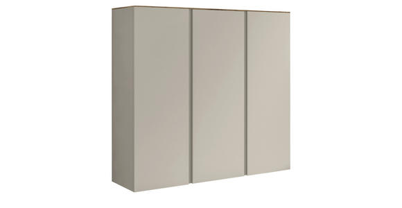 SCHUHSCHRANK 121/111/33 cm - Taupe/Eichefarben, Design, Holzwerkstoff (121/111/33cm) - Moderano