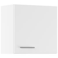 KÜCHENOBERSCHRANK 60/57,9/34,2 cm  in Weiß  - Edelstahlfarben/Weiß, Basics, Holzwerkstoff/Metall (60/57,9/34,2cm) - Impuls