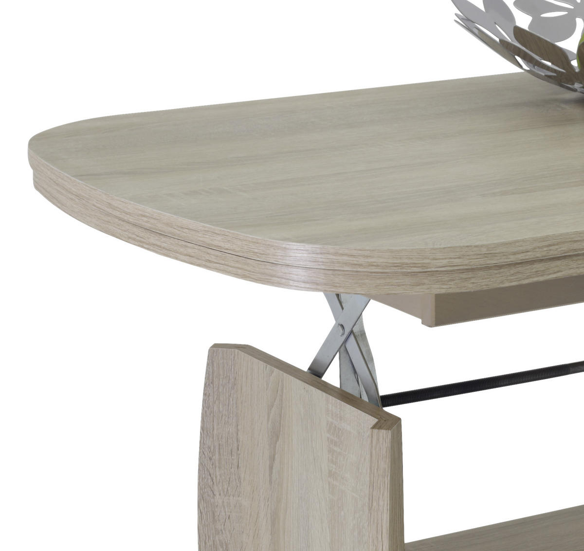 COUCHTISCH oval Sonoma Eiche  - Sonoma Eiche, Basics, Holzwerkstoff (90/68/52cm) - MID.YOU