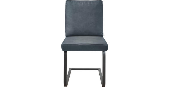 SCHWINGSTUHL in Stahl Mikrofaser - Schwarz/Grau, Design, Textil/Metall (46/92/60cm) - Dieter Knoll