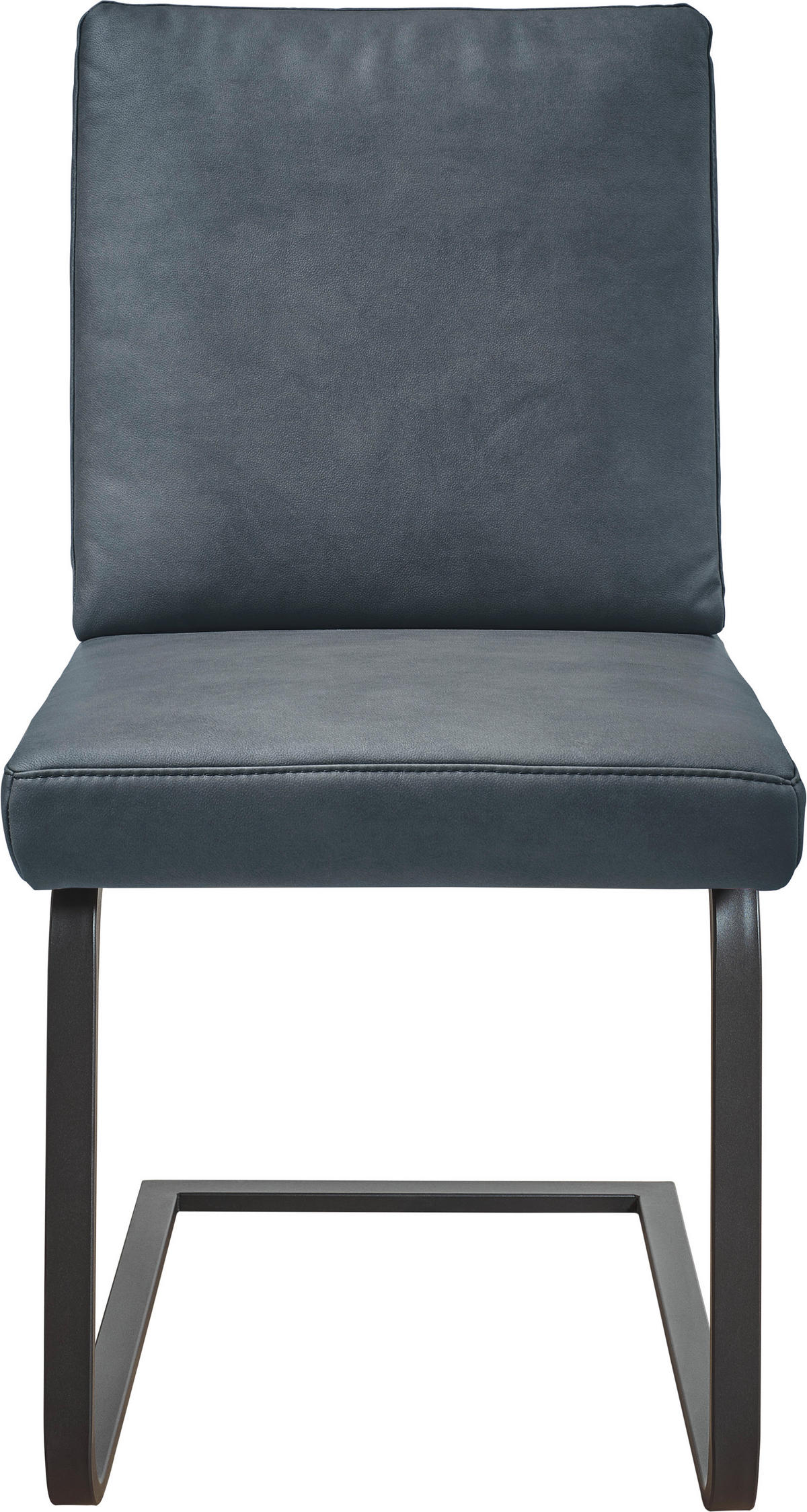 SCHWINGSTUHL  in Stahl Mikrofaser  - Schwarz/Grau, Design, Textil/Metall (46/92/60cm) - Dieter Knoll