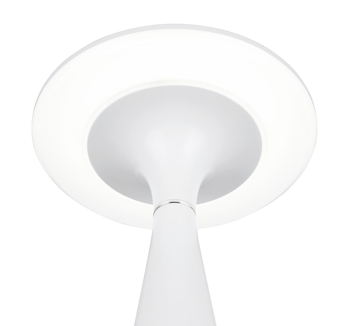 AKKU-TISCHLEUCHTE - Weiss, Design, Kunststoff (14/28,5cm)