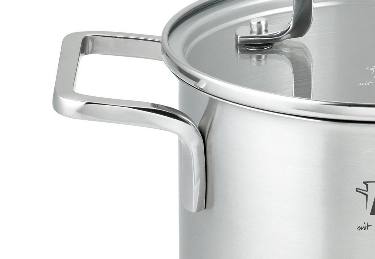 FLEISCHTOPF Topas 1,7 L  - Transparent/Silberfarben, Basics, Glas/Metall (16cm) - ELO