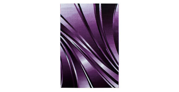 FLACHWEBETEPPICH 240/340 cm Parma Schwarz, Weiß, Violett - Violett/Schwarz, Design, Textil (240/340cm) - Novel