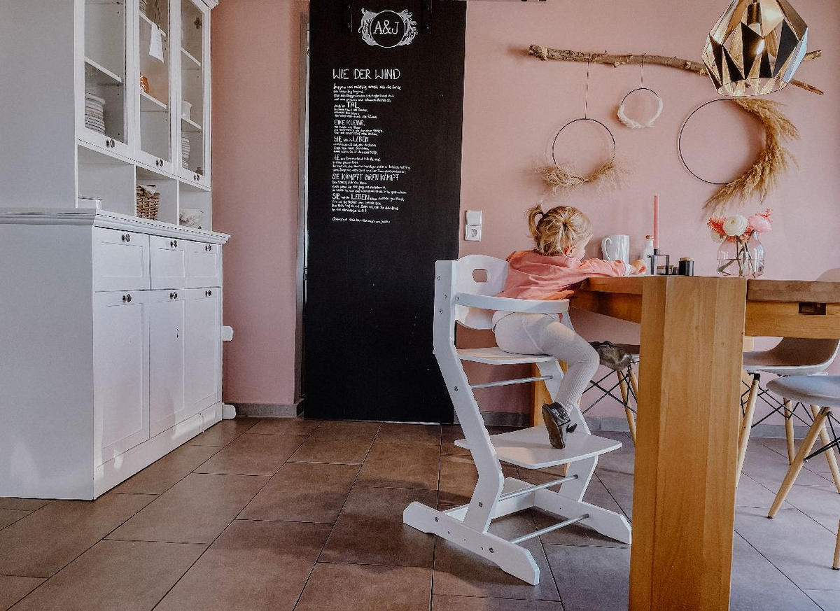 KINDERSTUHL - Weiß, Basics, Holz (50/43/81cm) - tiSsi