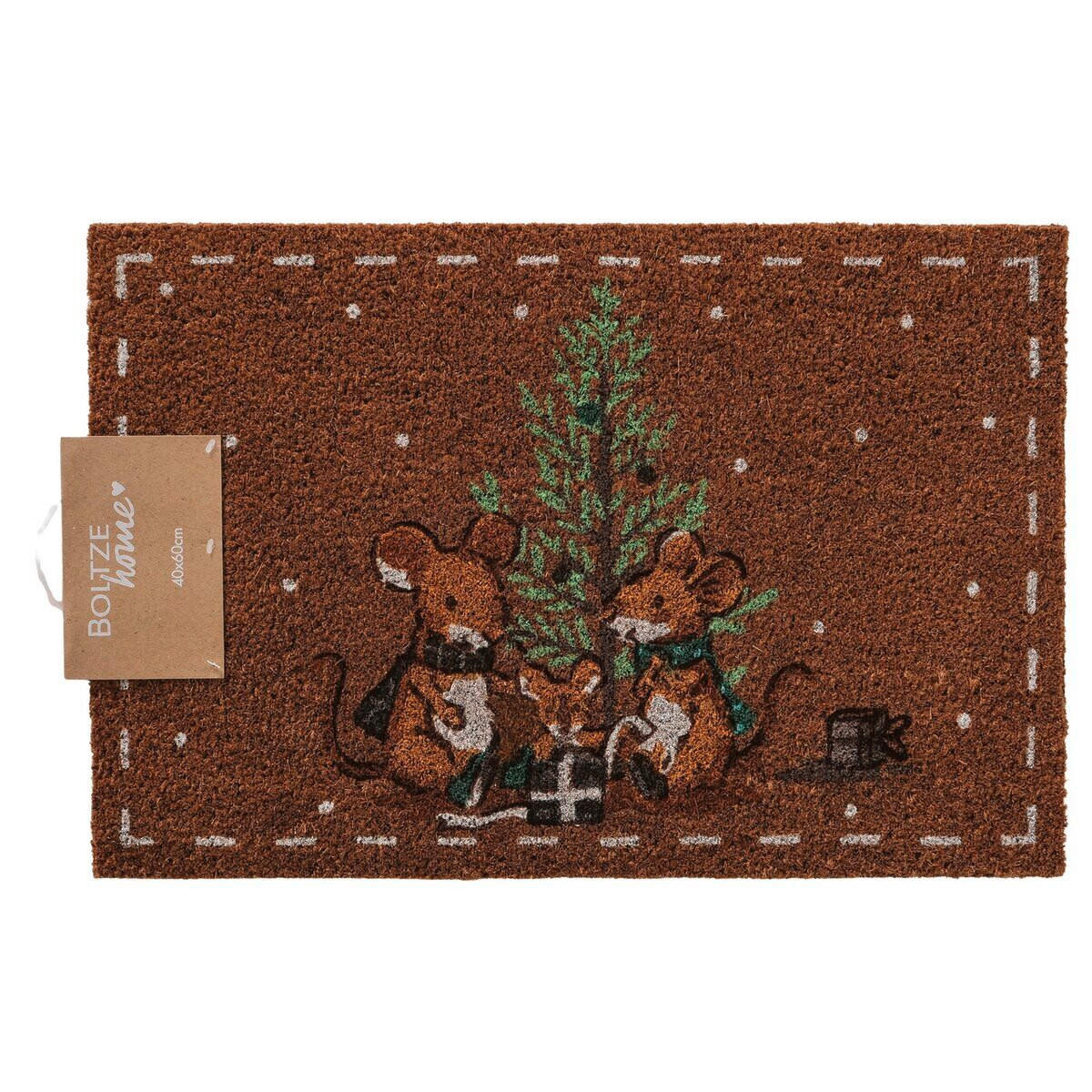 Boltze Home Fussmatte Grün 40x1.5x60 cm