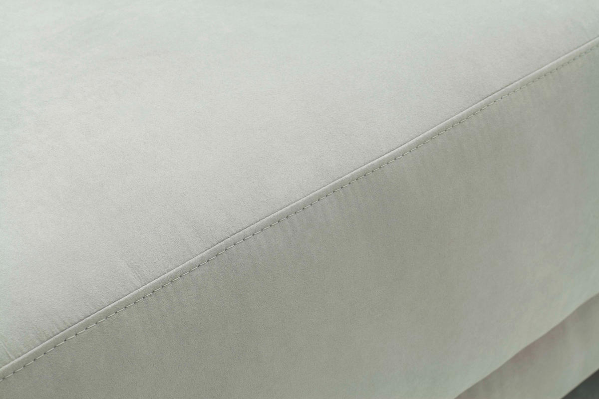 ECKSOFA in Mikrofaser Hellbraun  - Chromfarben/Hellbraun, Design, Textil (270/205cm) - Pure Home Lifestyle