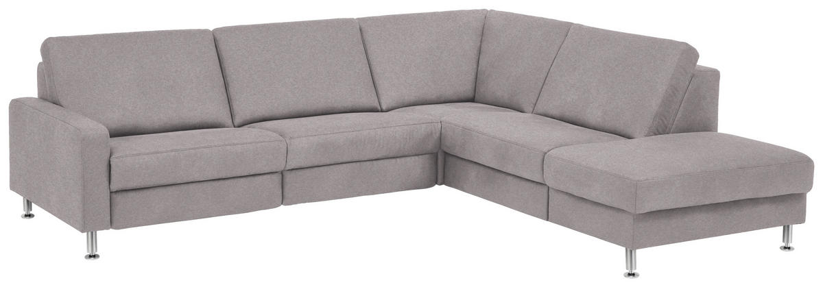 HÖRNSOFFA i mikrofiber aluminiumfärg  - aluminiumfärg, Design, metall/textil (275/242cm) - Dieter Knoll