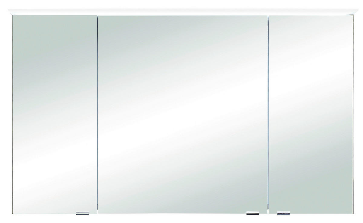 OMARA Z OGLEDALOM 120,4/70/17 cm  - barve hrasta, Konvencionalno, steklo/leseni material (120,4/70/17cm) - Sadena