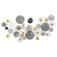 WANDDEKO  135/69/7.5 cm   - Goldfarben/Schwarz, Basics, Metall (135/69/7.5cm)