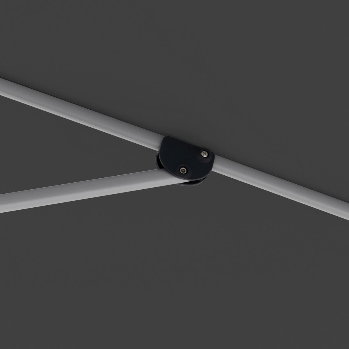 SONNENSCHIRM 220x140 cm Schwarz  - Silberfarben/Schwarz, Design, Textil/Metall (220/140cm) - Doppler