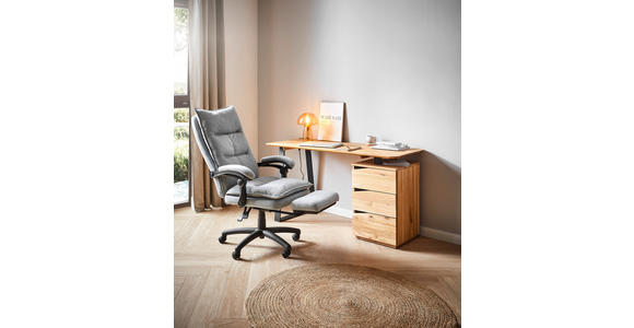 SCHREIBTISCH 140/65/75 cm  in Wildeiche  - Wildeiche/Schwarz, Natur, Holz/Metall (140/65/75cm) - Linea Natura