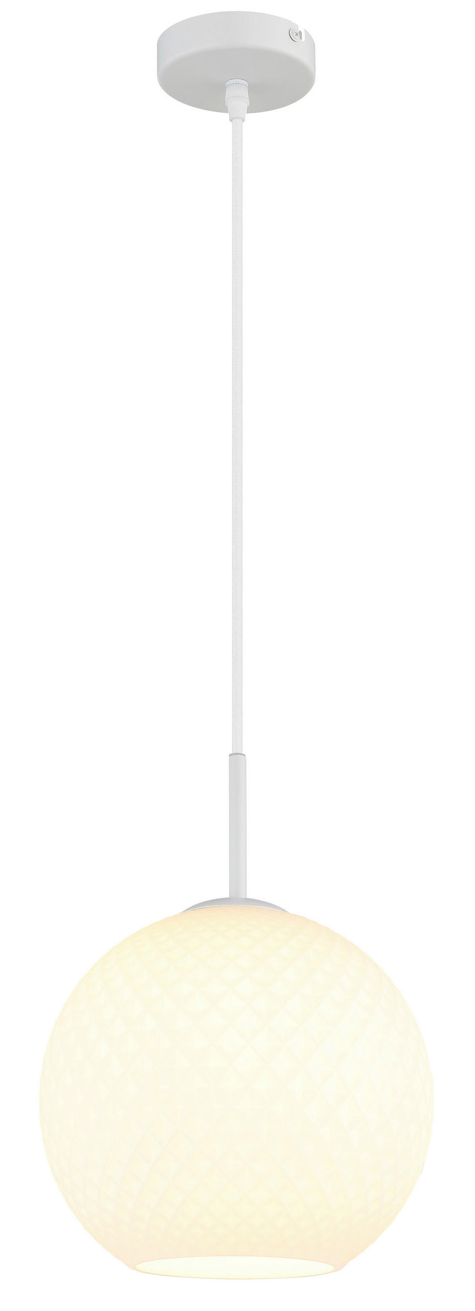 SVJETILJKA VISEĆA  25/120 cm      Andre  - bijela, Design, staklo/metal (25/120cm) - Globo