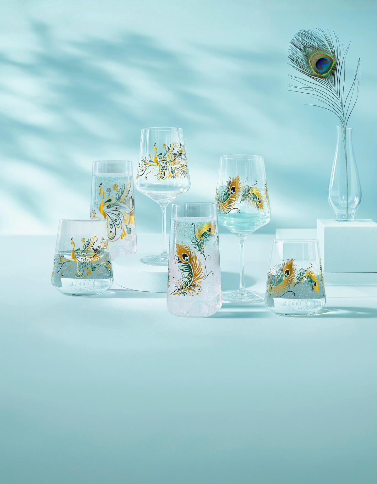 GLÄSERSET Cocktail  2-teilig  - Transparent/Goldfarben, Trend, Glas (8.2/16.6cm) - Ritzenhoff