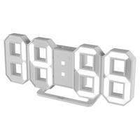 ÉBRESZTŐÓRA 23,5/10/2,5 cm   - fehér (23,5/10/2,5cm)