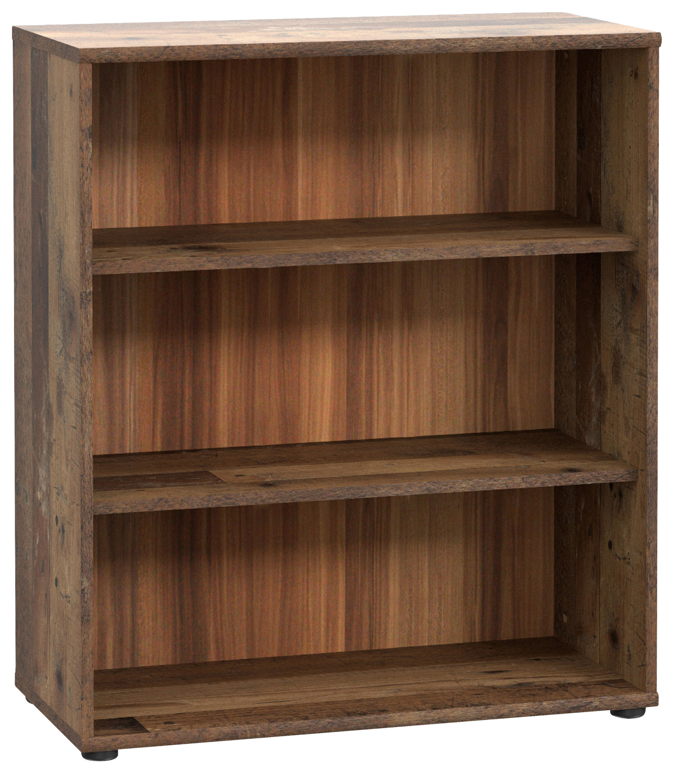 REGAL Dunkelbraun, Graubraun  - Dunkelbraun/Graubraun, Design, Holzwerkstoff (73,7/85,5/34,8cm)
